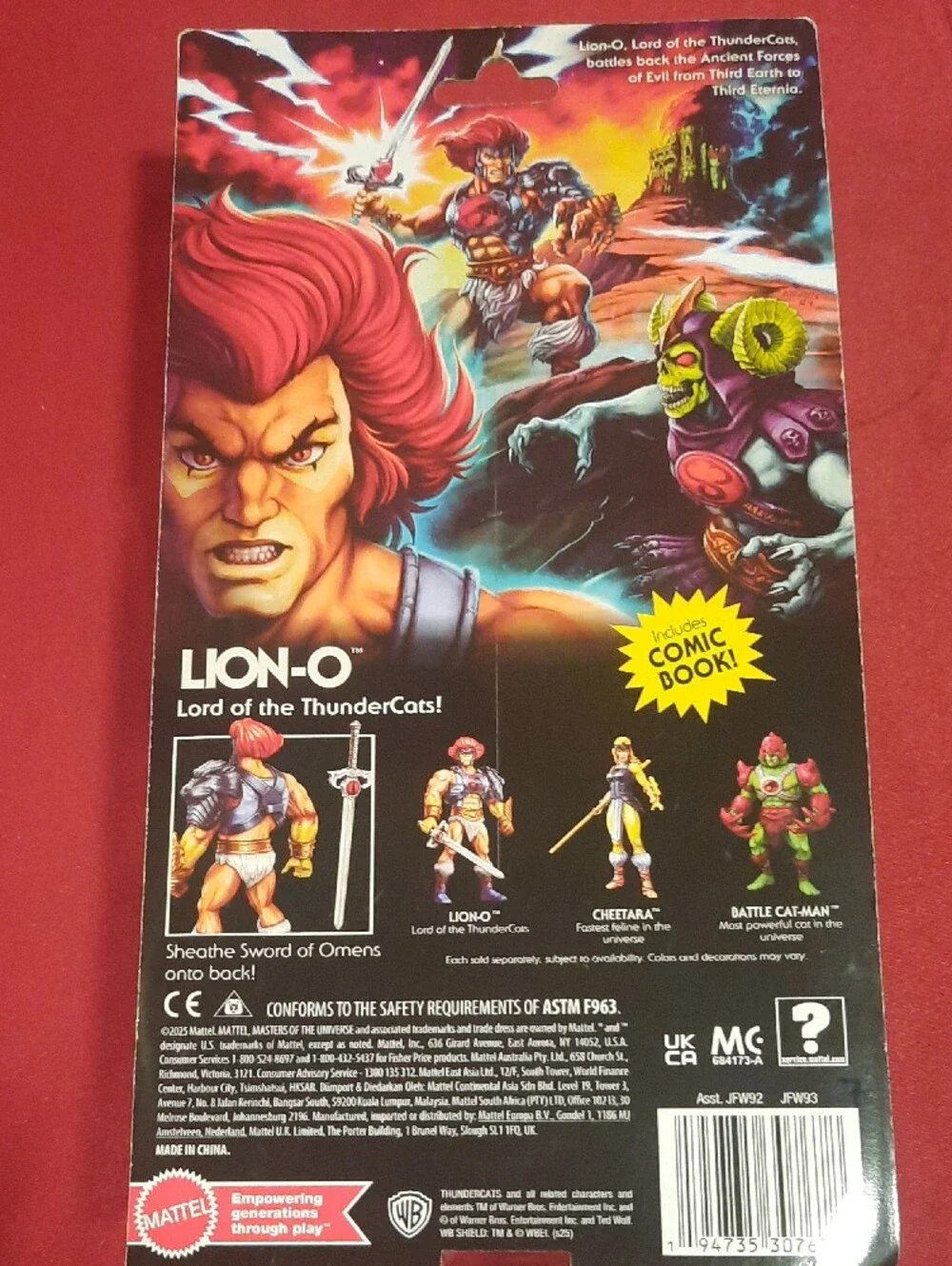 Masters of the Universe x ThunderCats Lion-O Action Figure Collectible
